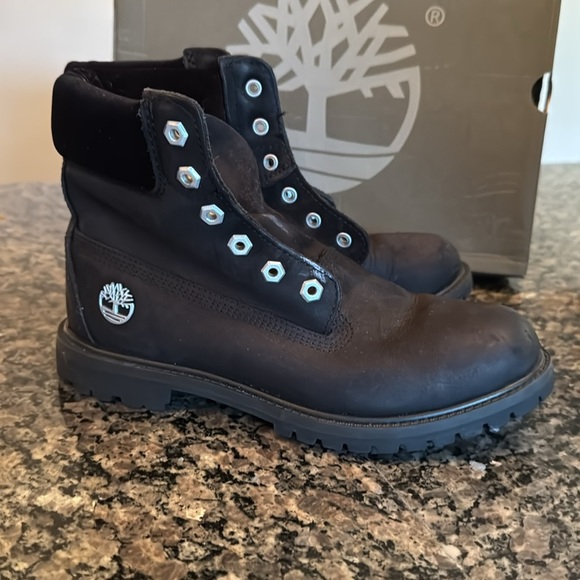 Timberland Black leather Boots 9 - Picture 5 of 16